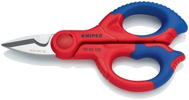 Knipex elektriciens- ambachtsschaar | lengte 155 mm 2-componenten mantel | 1 stuk - 95 05 155 sb - 95 05 155 sb