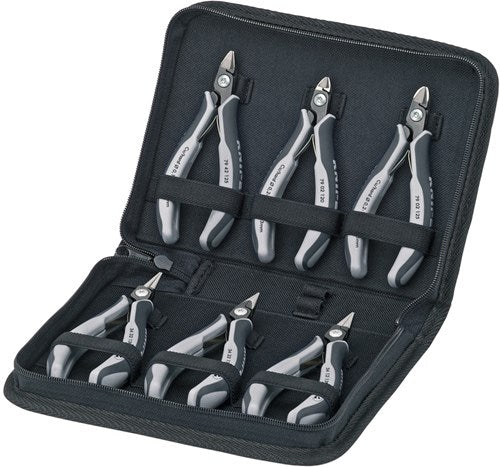 Knipex elektronica tangen set in etui 6-delig e - 002016pesd