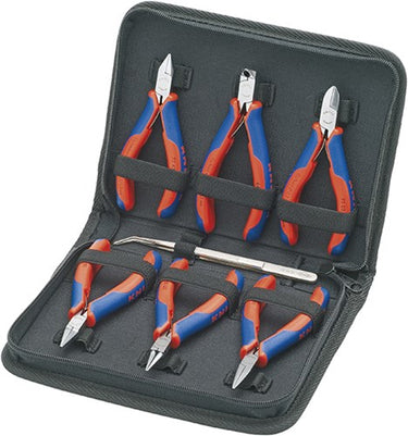 Knipex 7-delige etui 00 20 16 tangenset (rood blauw)