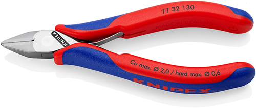 Load image into Gallery viewer, Knipex elektronica-zijsnijtang | 130 mm lengte | doorgestoken scharnier | meer-componentengrepen - 77 32 130
