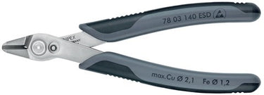 Knipex electronic super knips xl esd 78 03 140 esd elektronica-tang (grijs)