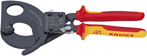 Knipex kabelschaar met ratelprincipe 9536280 kniptang