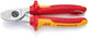 Knipex kabelschaar | lengte 165 mm | hoofd verchroomd vde met bevestigingsoog | meercomponenten mantels vorm 1 | 1 stuk - 95 16 165 t - 95 16 165 t