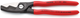 Knipex kabelschaar met dubbele snijkanten | kunststof bekleed | gebruineerd | lengte 200 mm | zelfbedieningskaart blister - 95 11 200 sb