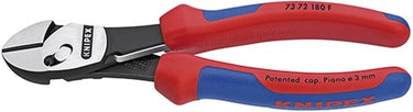 Knipex twinforce zijsnijtang 7372180f kniptang (rood blauw)