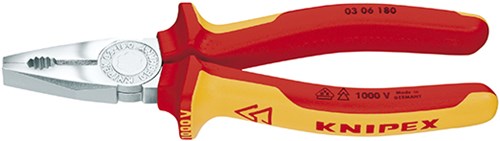 Knipex kombi-tang 03 06 200 vde combinatietang (rood geel, 200mm)