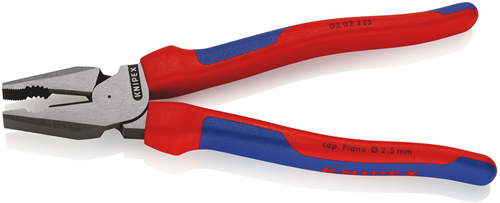Knipex kracht-kombitang | meer-componentengrepen | zwart geatramenteerd | lengte 225 mm | zelfbedieningskaart blister - 02 02 225 sb