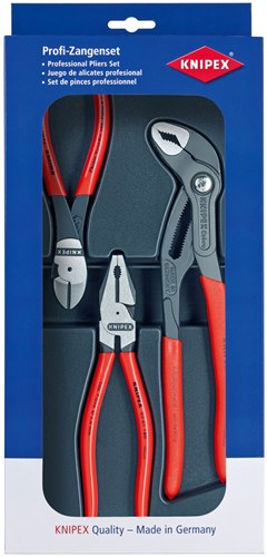 Knipex kracht-set 00 20 10 tangenset (zwart, 3-delig)