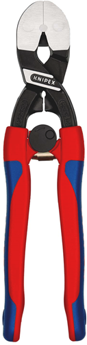 Knipex kracht-vlaksnijtang | 200 mm lengte | voor zacht metaal en kunststof | slanke meer-componentengrepen - 72 62 200