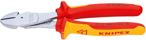 Knipex kracht-zijsnijtang verchroomd 160 mm - 7406160