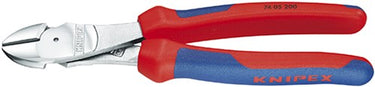 Knipex kracht-zijsnijtang verchroomd met meer-componentengrepen 200 mm - 7405200