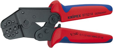 Knipex krimptang compacte bouwvorm gebruineerd met meer-componentengrepen 195 mm - 975214