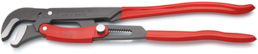 Knipex pijptang s-vormig | 560 mm lengte | snelle instelling | rood poedergecoat - 83 61 020