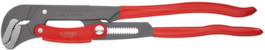 Knipex pijptang s-vormig | 560 mm lengte | snelle instelling | rood poedergecoat - 83 61 020