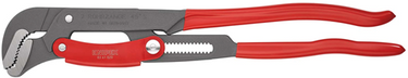 Knipex pijptang s-vormig | 560 mm lengte | snelle instelling | rood poedergecoat - 83 61 020