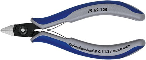 Knipex precisie elektronica-zijsnijtang gebruineerd met meer-componentengrepen 125 mm - 7962125