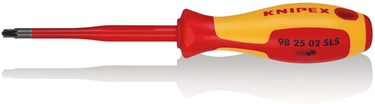 Knipex schroevendraaier (slim) plus-minus pz2 (rood geel)