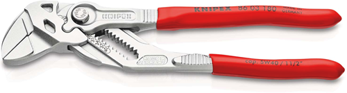 Load image into Gallery viewer, Knipex sleuteltang | 180 mm lengte | tang en schroefsleutel in eén | kunststof bekleed | verchroomd - 86 03 180 sb
