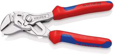 Knipex sleuteltang met ruw gemaakte bekken | 150 mm lengte | meer-componentengrepen | verchroomd - 86 05 150 s02