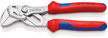 Knipex sleuteltang met ruw gemaakte bekken | 150 mm lengte | meer-componentengrepen | verchroomd - 86 05 150 s02