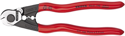 Knipex staaldraadschaar gesmeed met kunststof bekleed 190 mm - 9561190