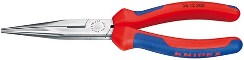 Knipex telefoontang recht + zijsnijder 200 mm - 2612200