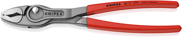 Knipex twingrip, voor- en zij-grijptang (rood)