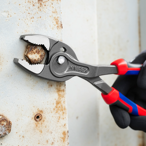 Load image into Gallery viewer, Knipex twingrip voor- en zijsnijtang | comfortgrepen | grijs geatramenteerd | lengte 250 mm - 82 02 250
