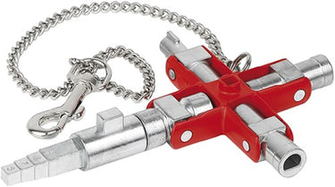 Knipex 00 11 06 v01 schakelkastsleutel met 9 profielen - vlakken-vierkant