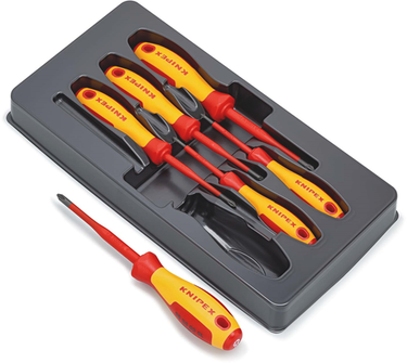 Knipex vde schroevendraaier pakket | phillips® pozidriv® | zelfbedieningskaart blister - 00 20 12 v03
