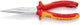 Knipex vlakrondbektang | lengte 200 mm | recht vde met bevestigingsoog | meercomponenten mantels | 1 stuk - 26 16 200 t 26 16 200 t