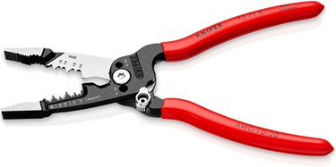 Knipex wirestripper multifunctionele tang | voor elektricien | amerikaans model | kunststof bekleed - 13 71 8