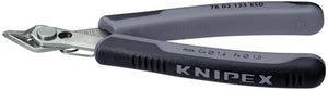Knipex electronic super knips esd 78 13 125 esd elektronica-tang (grijs)