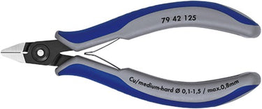 Knipex zijsnijtang spitse-kop 125 mm - 7942125
