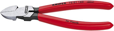 Knipex zijsnijtang voor kunststof 72 01 160 kniptang (rood)