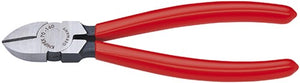 Knipex zijsnijtang zwart geatramenteerd met kunststof bekleed 140 mm - 7001140