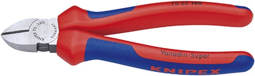 Knipex zijsnijtang zwart geatramenteerd met meer-componentengrepen 125 mm - 7002125
