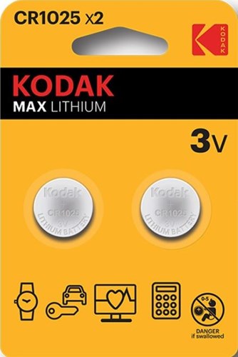 Enzo kodak cr1025 lithium knoopcel batterij blister(2) - 3241000
