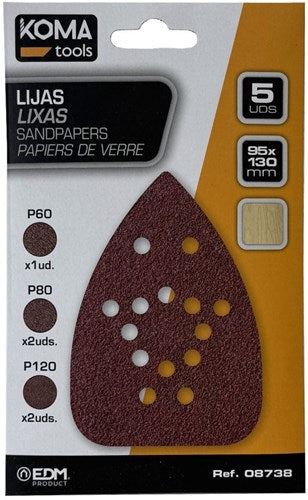 Afbeelding laden in galerijviewer, Koma tools schuurpapier | 13x9,5cm | 5stuks - 6490900
