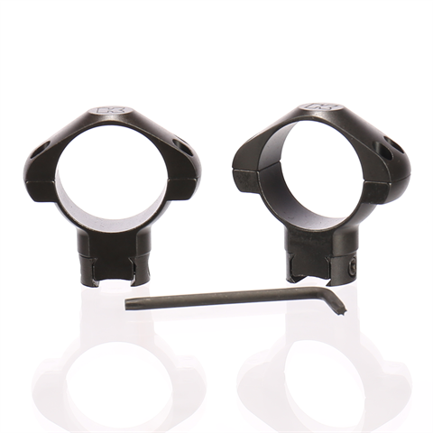 mounting rings Airgun 30 mm steel black 3-piece High