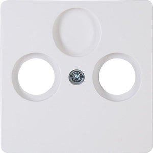 Enzo kopp hk05 arctic wit afdekplaat voor coax - 4621440