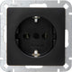 Enzo kopp hk05 mat zwart inbouw stopcontact ra - 4621690
