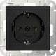 Enzo kopp hk07 pure mat zwart inbouw stopcontact ra - 4624600