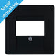 Enzo kopp paris mat zwart afdekplaat usb - 4625270