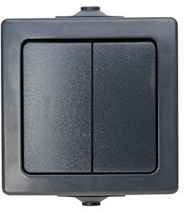 Enzo kopp swd opbouw schakelaar serie antraciet - 4628270