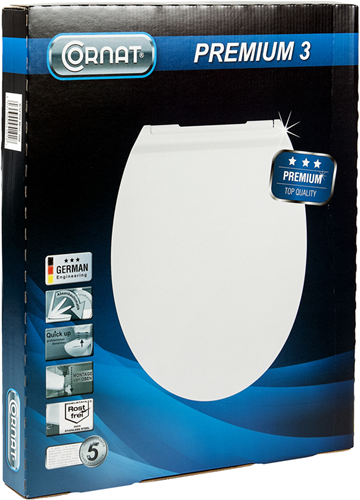 Cornat premium 3 wc-bril sc afneembaar wi - kspremsc300