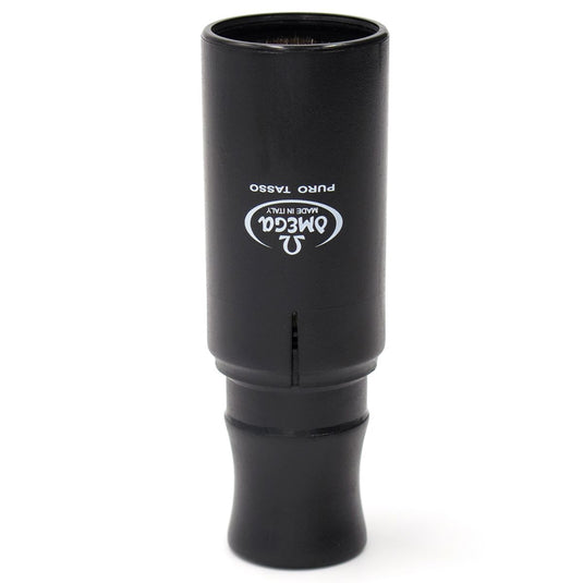 Omega scheerkwast 100% black badger reiskwast 9cm