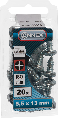 Load image into Gallery viewer, Connex plaatschroef pank 5.5x13 20st vz - ky4065513

