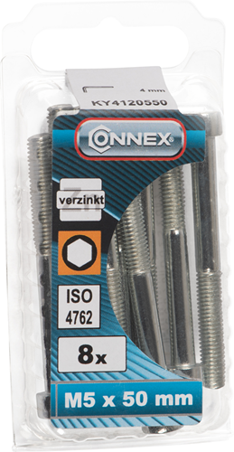 Connex binnenzeskantbout cy m5x50 8st vz - ky4120550
