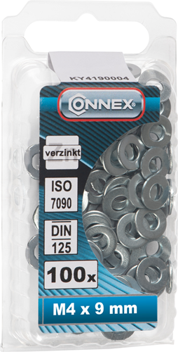 Connex sluitring 4mm 100st vz - ky4190004